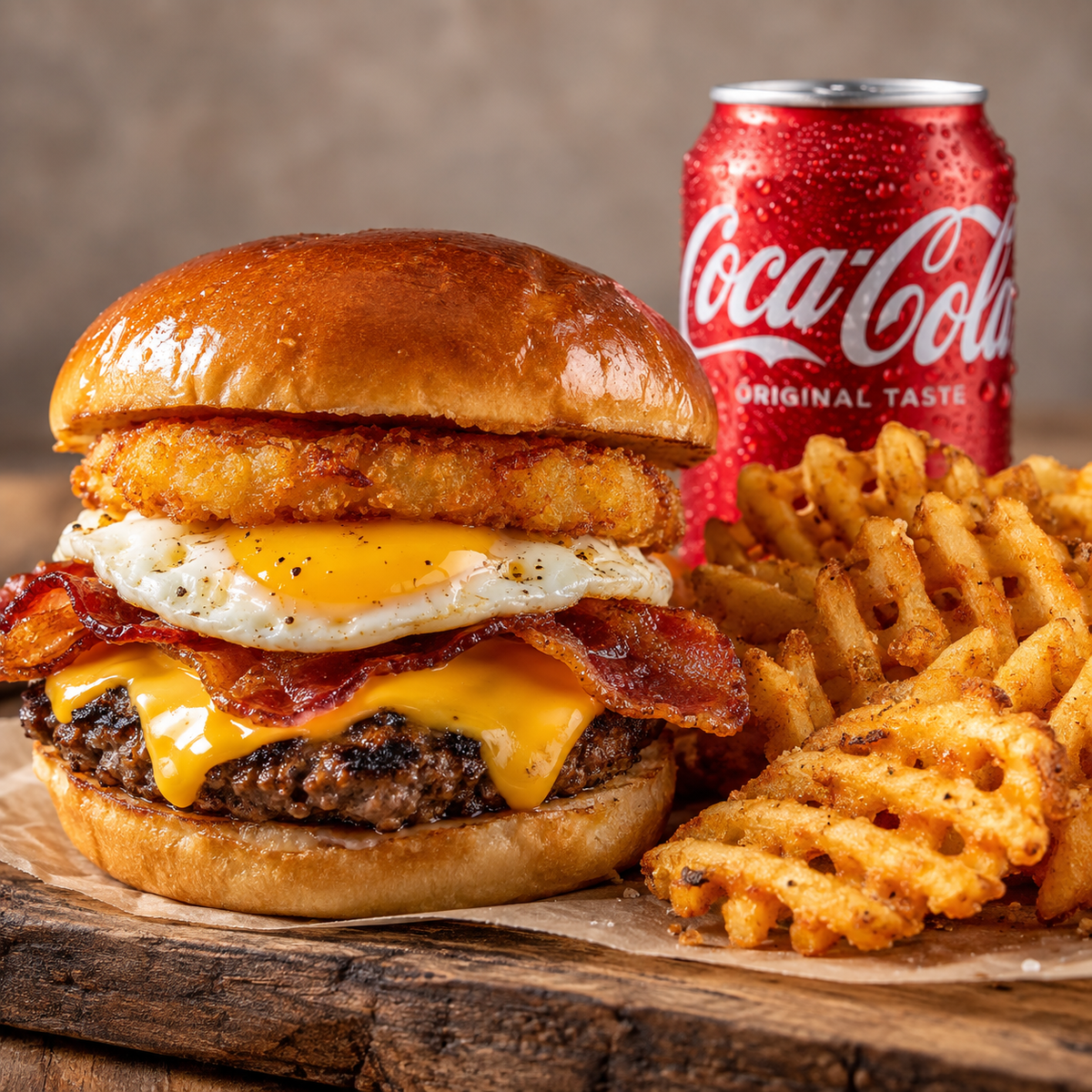 Boss Breakfast Burger Combo