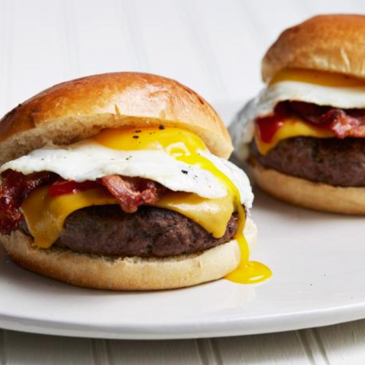 Boss Burger Co and Fresh Start Farms Breakfast burger, Omaha Nebraska